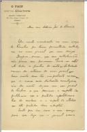 Carta de Alves Correia para António José de Almeida.