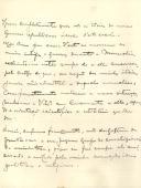 Carta de Joaquim Alberto Areosa para António José de Almeida.