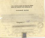 Telegrama de Manuel Teixeira Pinto Ribeiro para António José de Almeida.