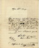 Carta de Alfredo do Amaral Cortez para [António José de Almeida].