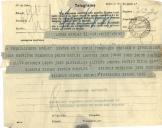 Telegrama de Alberto Simões, Emídio Moreira, António Medeiros e outros para António José de Almeida.