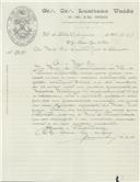 Carta do Grande Chanceler Geral do Grande Oriente Lusitano Unido para António José de Almeida.