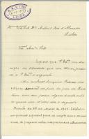 Carta de António Maria Pedrosa Lino para António José de Almeida.