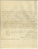 Carta de Adriano Correia Pessoa para António José de Almeida