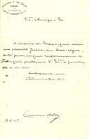 Carta de Cassiano Ribeiro para [António José de Almeida].