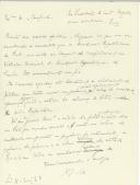 Copiador de carta de António José de Almeida para o Presidente do Centro Republicano Académico do Porto.