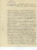 Carta de Manuel Mateus Alves e Francisco Pereira para António José de Almeida.
