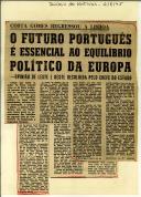 Costa Gomes regressou a Lisboa: o futuro português é essencial ao equilíbrio político da europa