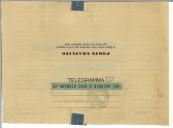 Telegrama de José Caldas para António José de Almeida.