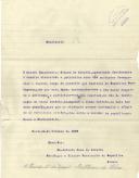 Carta de Baltasar da Silva para António José de Almeida.