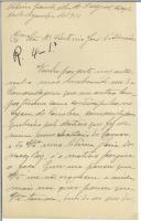 Carta de António Augusto Falcão de Aguiar Todi para António José de Almeida.