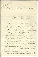 Carta de José de Figueiredo para António José de Almeida