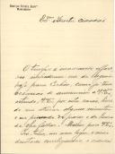 Carta de Henrique Ferreira Barreto para [António José de Almeida].