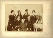 Fotografia de Bernardino Machado  com a mulher e os filhos