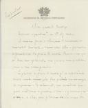 Carta de Bernardino Machado para António José de Almeida.