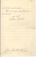 Carta de César Mateus Ferreira para António José de Almeida.