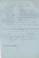 Rascunho de carta de António José de Almeida para Amadeu Silva