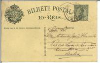 Bilhete-postal de Artur J. Gonçalves para António José de Almeida.