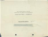 Telegrama de Alfredo de Magalhães para António José de Almeida