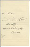Carta de Manuel R. Lima Jorge para António José de Almeida