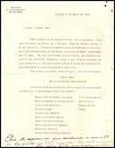 Carta-circular do Comité do Grupo Auxiliar em Portugal da Associação "La Paix et le Désarmement par les Femmes".
