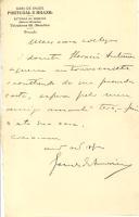 Carta de Gomes de Amorim para [António José de Almeida].