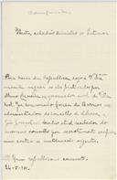 Carta anónima para António José de Almeida