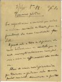 Rascunho de artigo de imprensa de António José de Almeida.