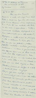Carta de Santos Monteiro para António V. Fernandes