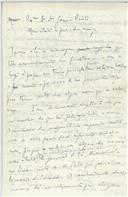 Rascunho de carta de António José de Almeida para Gama Pinto.