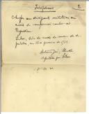 Rascunho de artigo de imprensa de António José de Almeida.