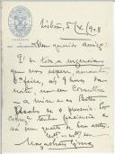 Carta de Magalhães Lima para António José de Almeida
