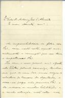Carta de Dagoberto Augusto Guedes para António José de Almeida