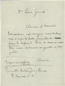 Cópia de carta de António José de Almeida para Luís Gomes