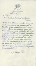 Copiador de carta de Afonso Costa para António José de Almeida.