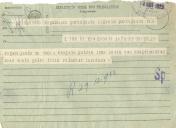 Telegrama de Félix para António José de Almeida.