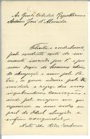 Carta de Sabino Augusto dos Santos para António José de Almeida.