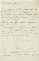 Cópia de carta de António José de Almeida para Afonso [Costa]