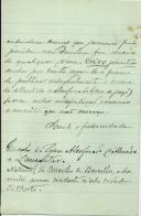 Carta de Gonçalo da Silva Alcoforado e Lancaster para António José de Almeida.