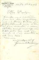 Carta de Gomes de Amorim para [António José de Almeida].