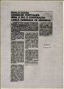 Conselho Português para a Paz e Cooperação lança campanha de denúncia