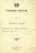 Caderneta escolar de António de Spínola, aluno n.º 33 do Colégio Militar