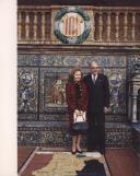 Fotografia de António de Spínola e Maria Helena Martin Monteiro de Barros, em Espanha