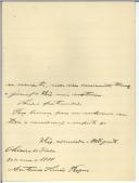 Carta de António Simões Roque para António José de Almeida