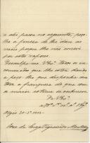 Carta de José de Sousa Figueiredo Monteiro para [António José de Almeida].