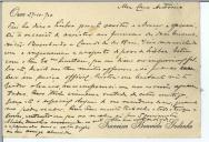 Cartão pessoal de Francisco Boavida Godinho para António José de Almeida.