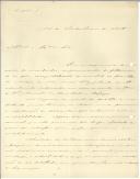 Carta de Florêncio Pinto Luís (?) para o Governador Civil do Porto.