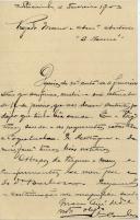 Carta de José Coimbra para António José de Almeida.