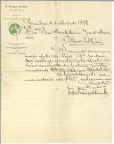 Carta do livreiro Francisco França Amado para António José de Almeida.
