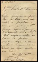 Carta da Viscondessa de Balsemão para António José de Almeida.
